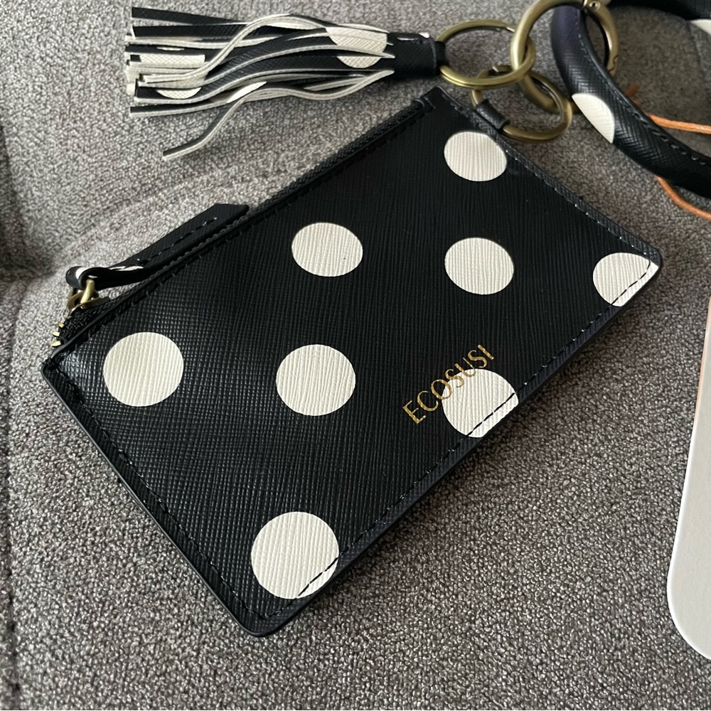 Polka dot keychain wallet - Picture 2 of 6